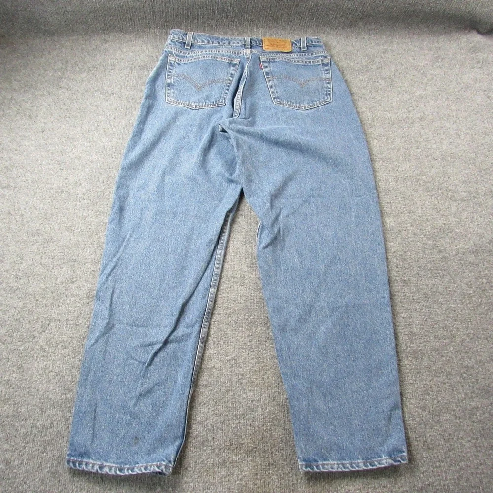 Vintage Levis 560 Jeans Mens 38x32 Loose Fit Black Batwing Made USA 90s Waist 36